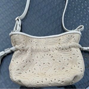 Valentina Cream Floral Crossbody Bag